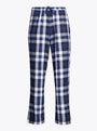 Tommy Hilfiger ORIGINAL Womens Flannel Pants Heritage Check Midi Blue Ink