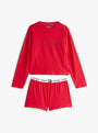 Tommy Hilfiger HERITAGE Womens Pyjama Set Hearts Primary Red Aop