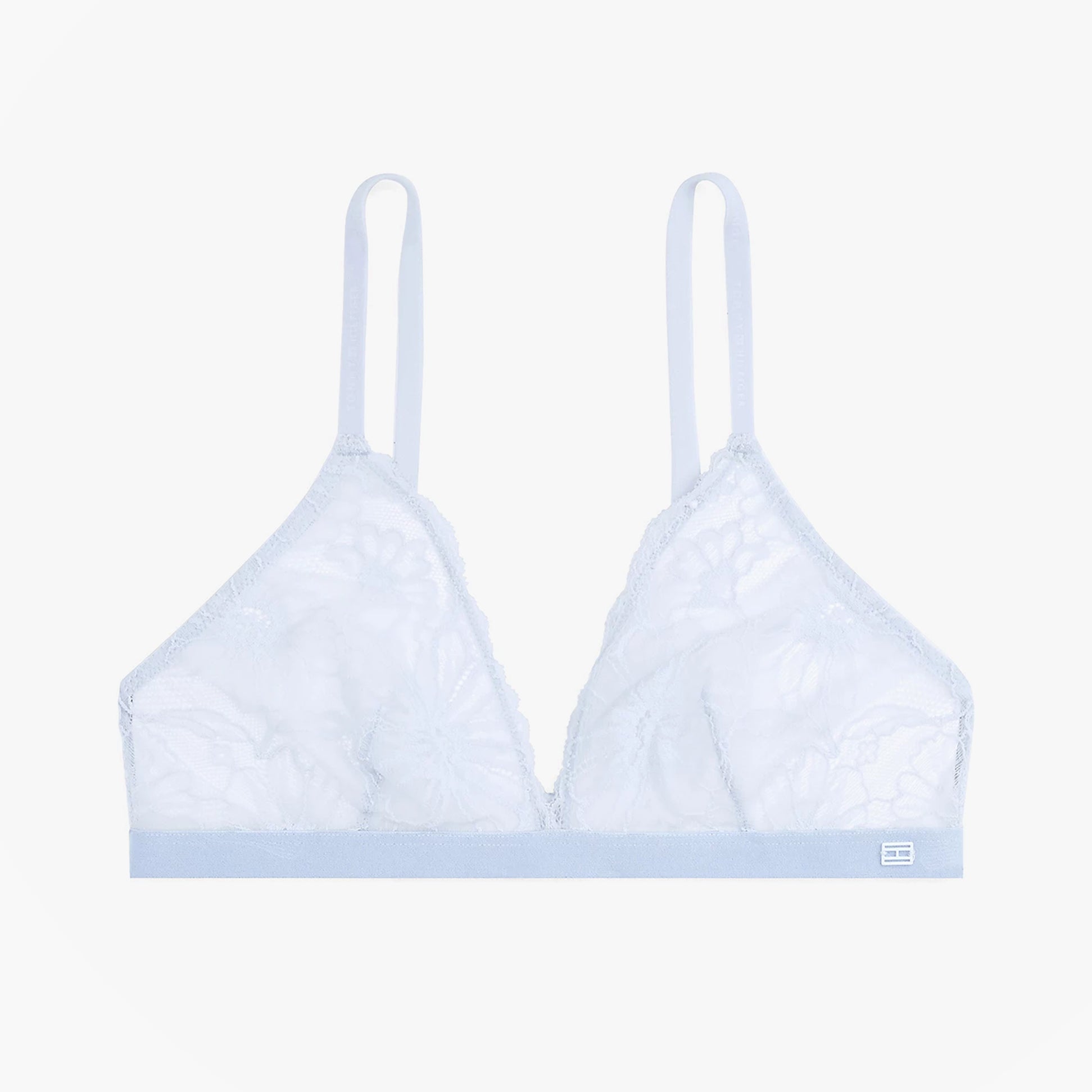 Tommy Hilfiger FLORAL LACE Womens Triangle Bra Sweet Blue
