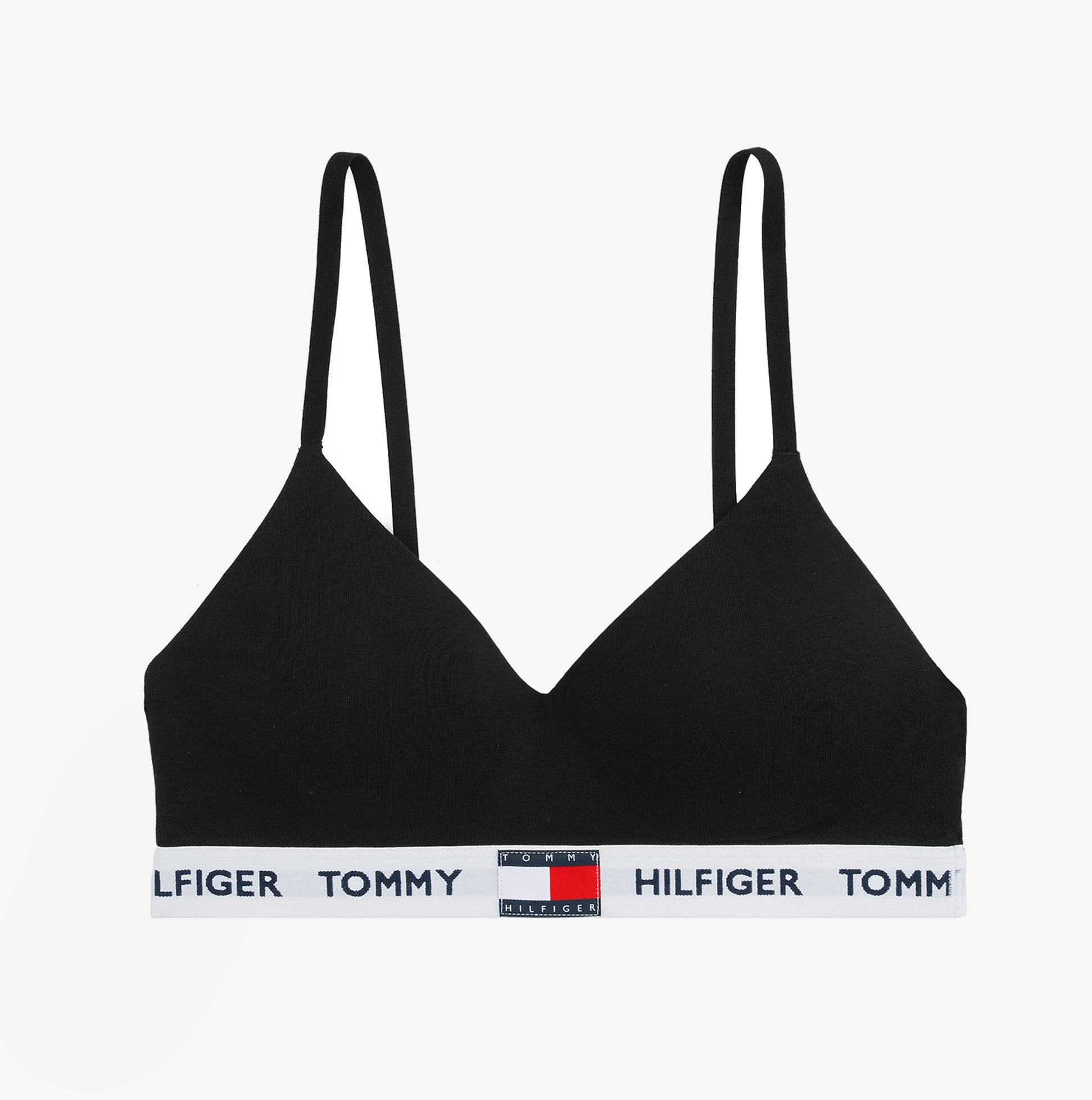 Tommy Hilfiger HERITAGE Womens Padded Push-Up Bralette Black