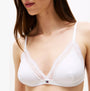 Tommy Hilfiger RIBBED Womens Unlined Triangle Bra White