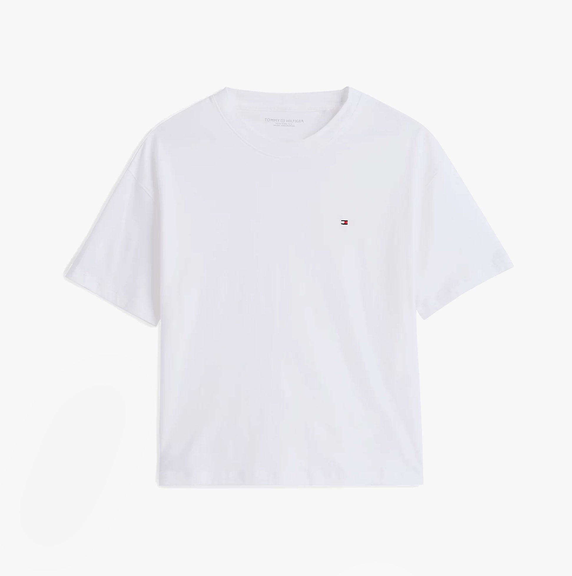 Tommy Hilfiger PURE COTTON Relaxed T-Shirt Womens White