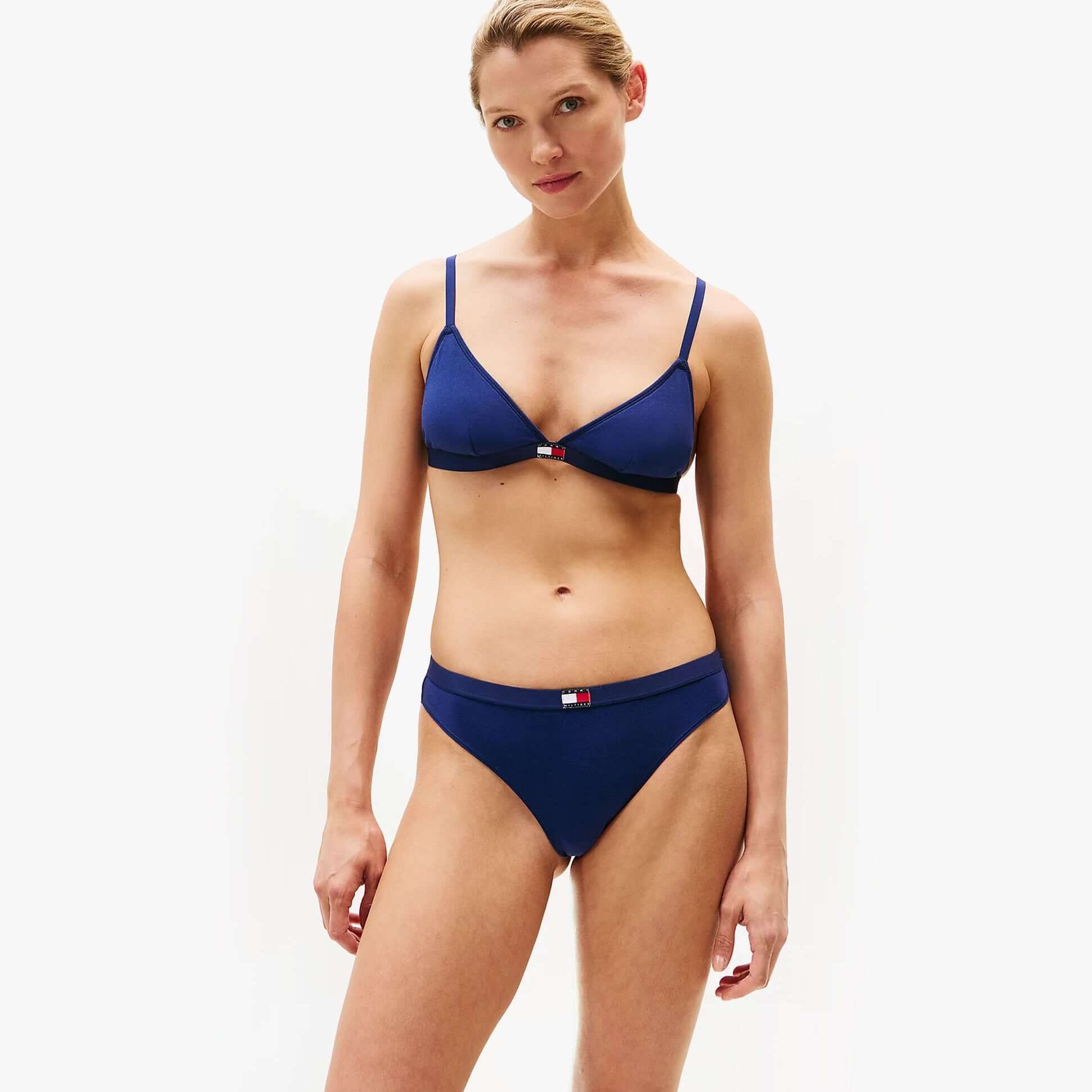 Tommy Hilfiger 3 Pack Womens TRIANGLE BRA Multicoloured