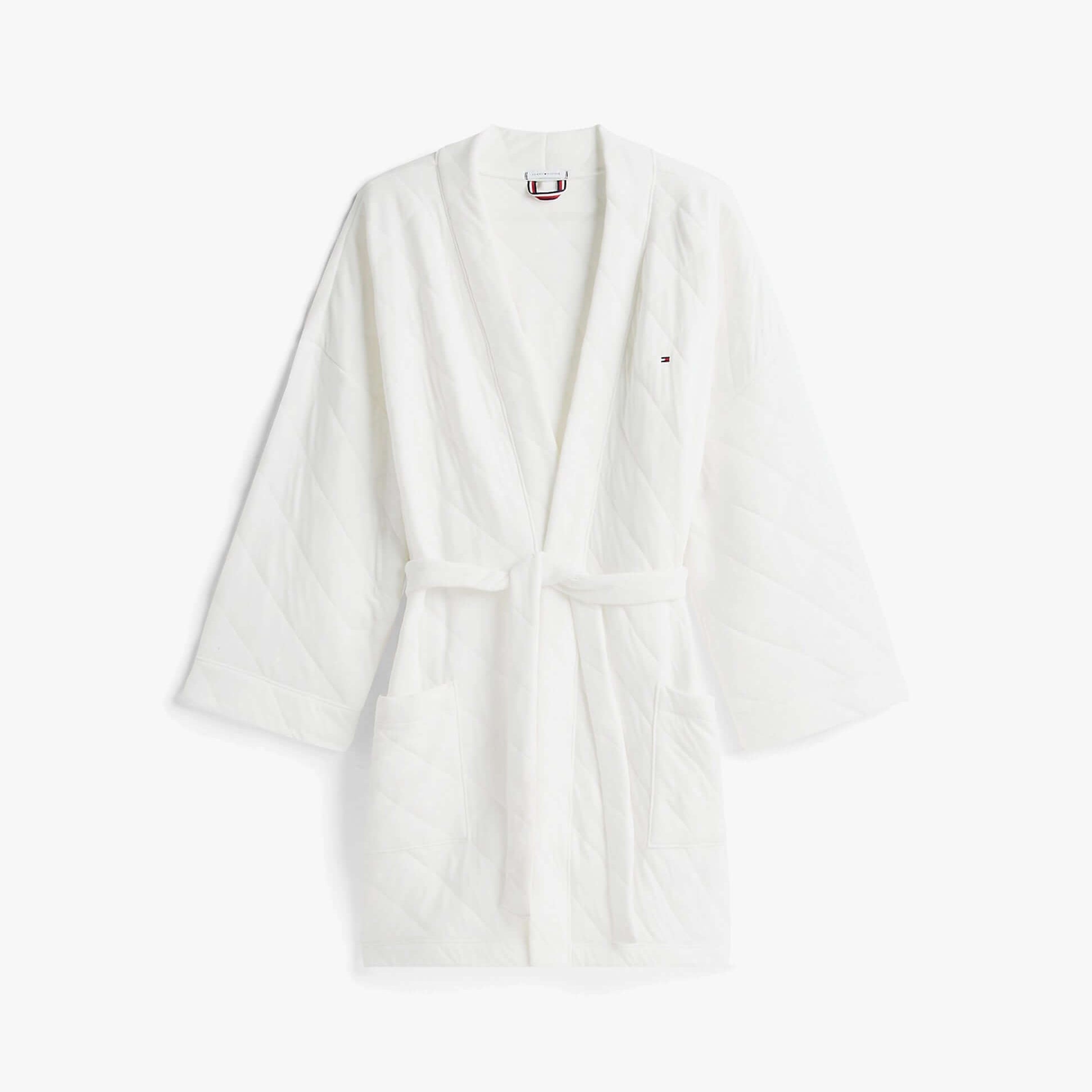 Tommy Hilfiger GIFT QUILTED ROBE Womens Bathrobes Ivory