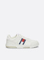 Tommy Hilfiger THE BROOKLYN LEATHER Trainers Mens Ecru