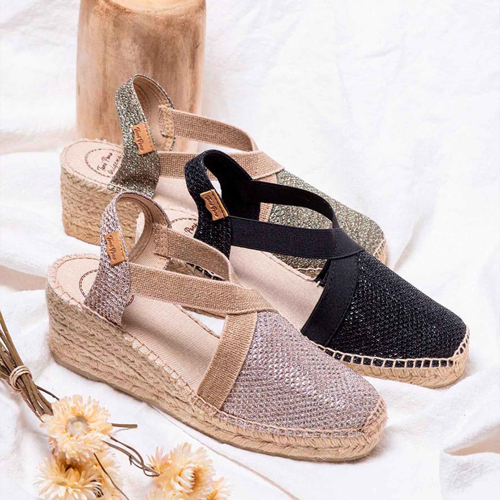 Toni Pons TRITON Womens Espadrille Sandals Black