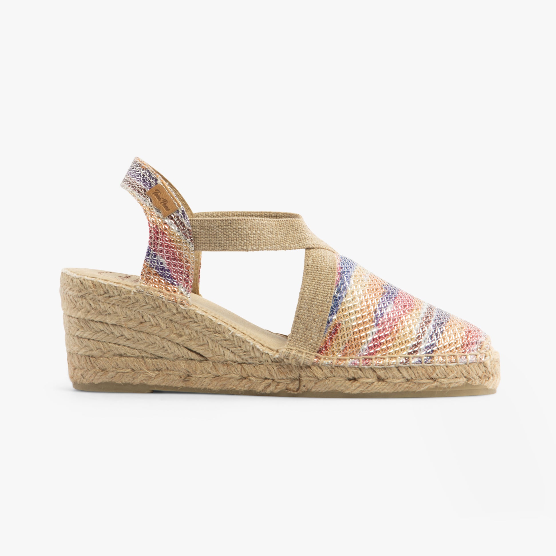 Toni Pons TRITON Womens Vegan Wedge Espadrilles Multi
