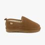 Totes Isotoner REAL SUEDE FULL BACK Mens Full Back Slippers Tan