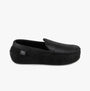 Totes Isotoner SQUARE PATTERNED SMART MOCCASIN Mens Moccasin Slippers Black