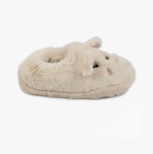 Totes Toasties NOVELTY Full Back Slippers Womens Cream
