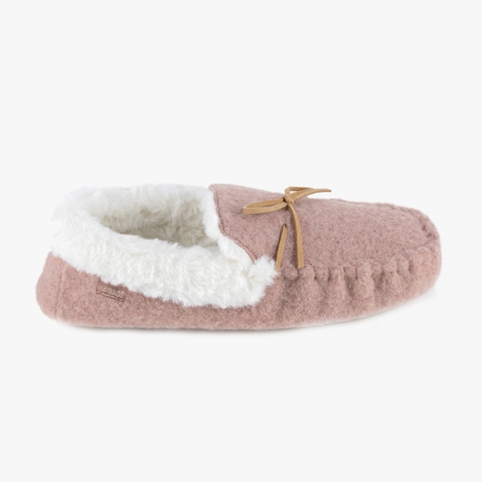 Totes Toasties FELT Womens Moccasin Slippers Pink