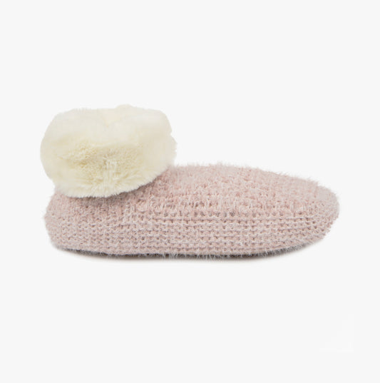 Totes Toasties KNITTED BOOTIES Womens Pink