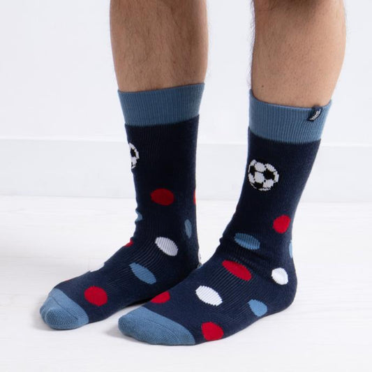 Totes Toasties ORIGINAL SLIPPER SOCKS Mens Socks Football
