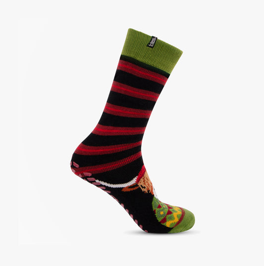 Totes Toasties Original Slipper Socks Mens Socks Highland Cow