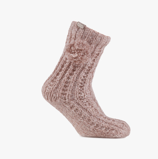 Totes Toasties LUXURY SPARKLE Slipper Socks Womens Socks Pink