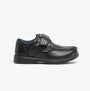 US Brass MARVIN Boys Velcro Bar Casual School Shoes Black