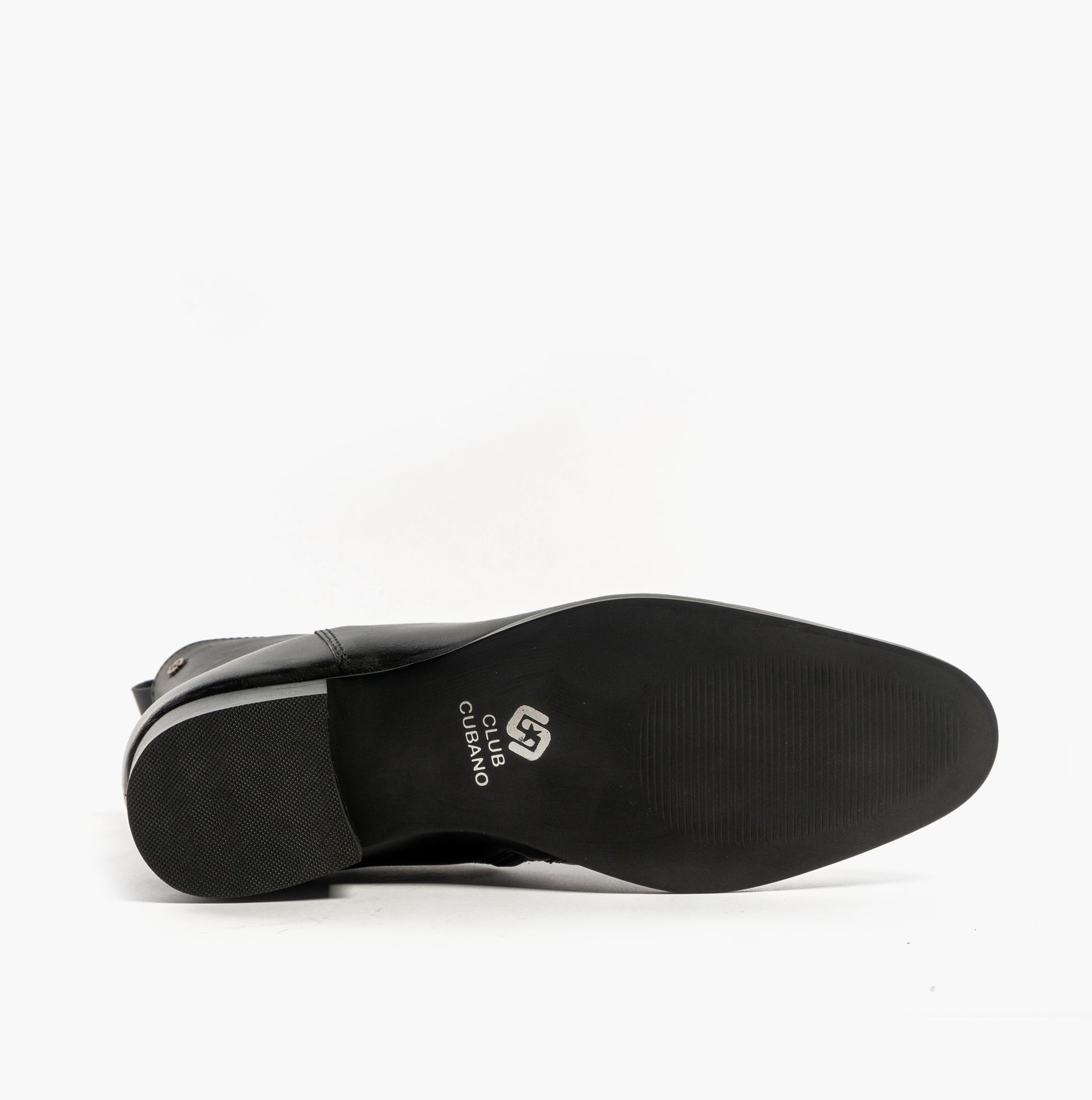 Club Cubano VALENTE Mens Leather Cuban Heel Boots Black