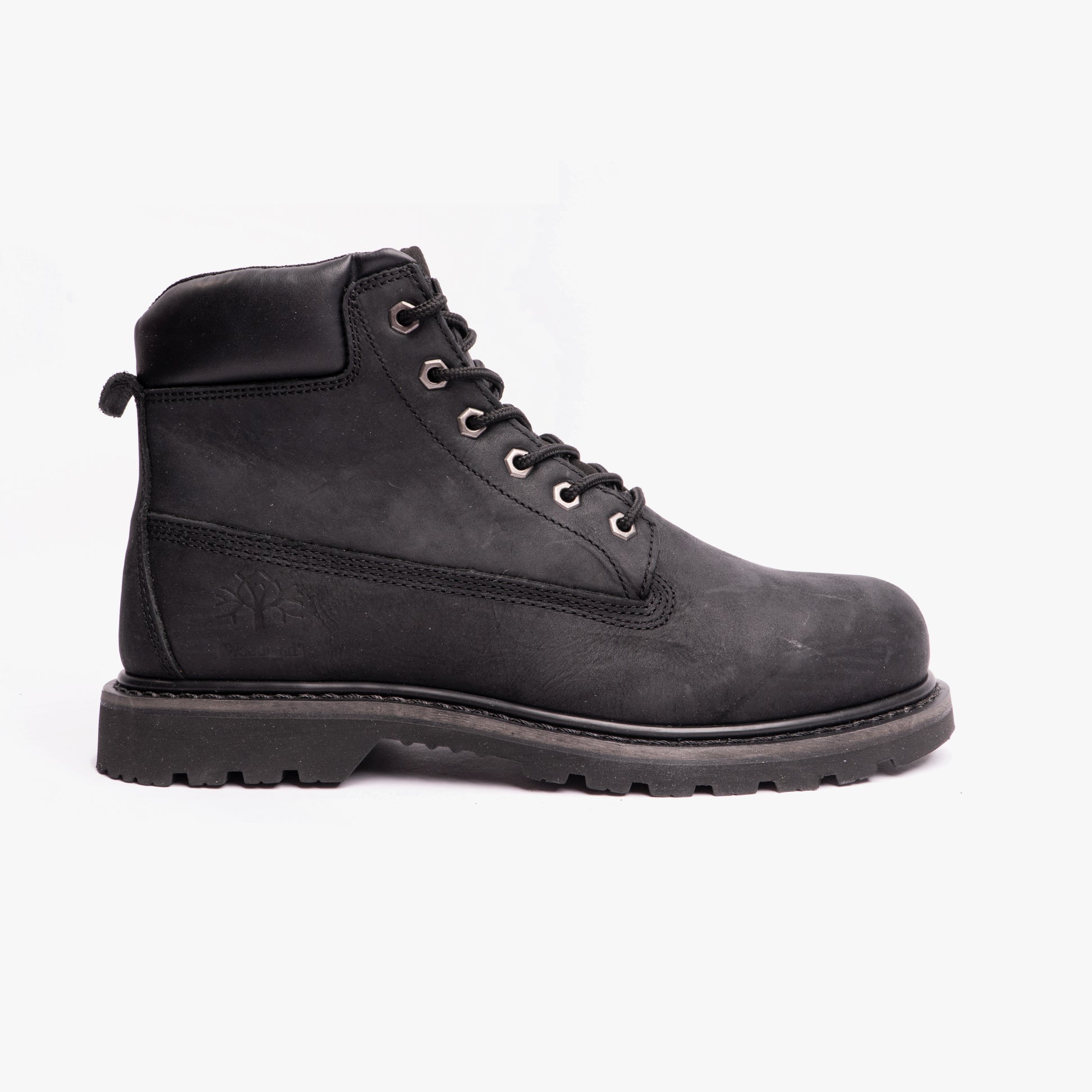 Woodland RICK Mens Leather Work Boots Black