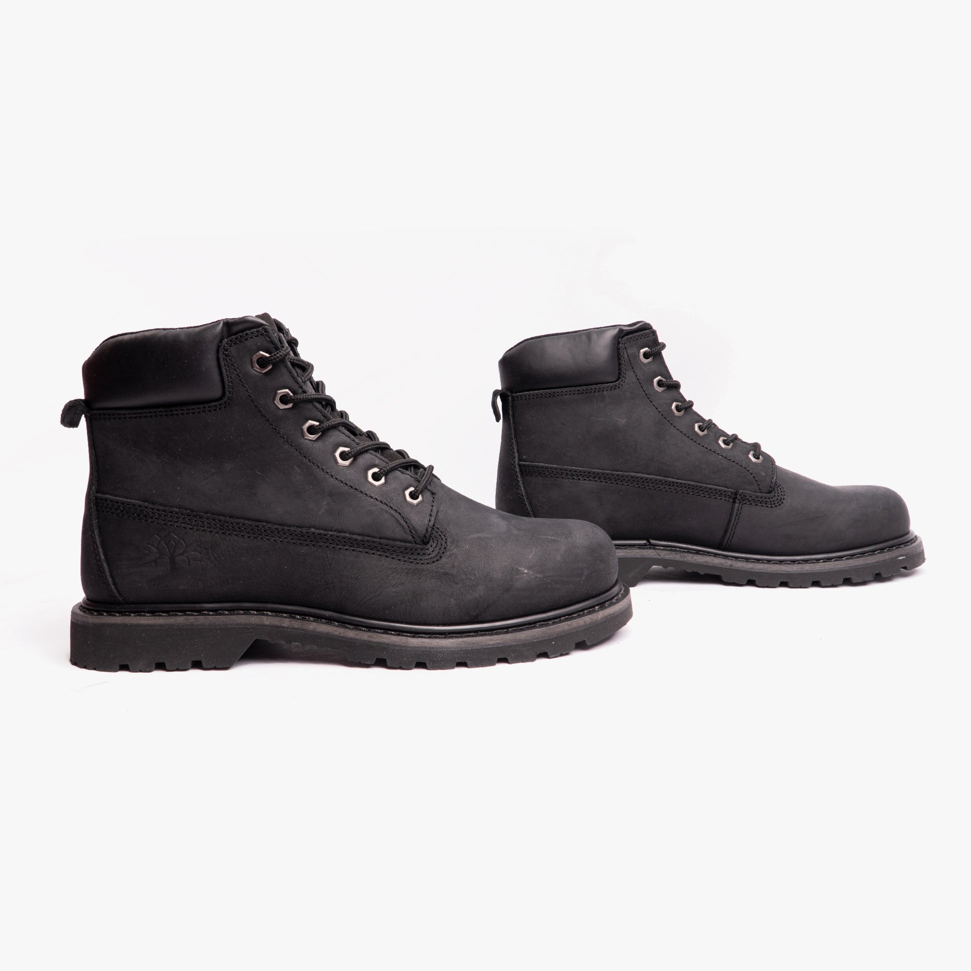 Woodland RICK Mens Leather Work Boots Black