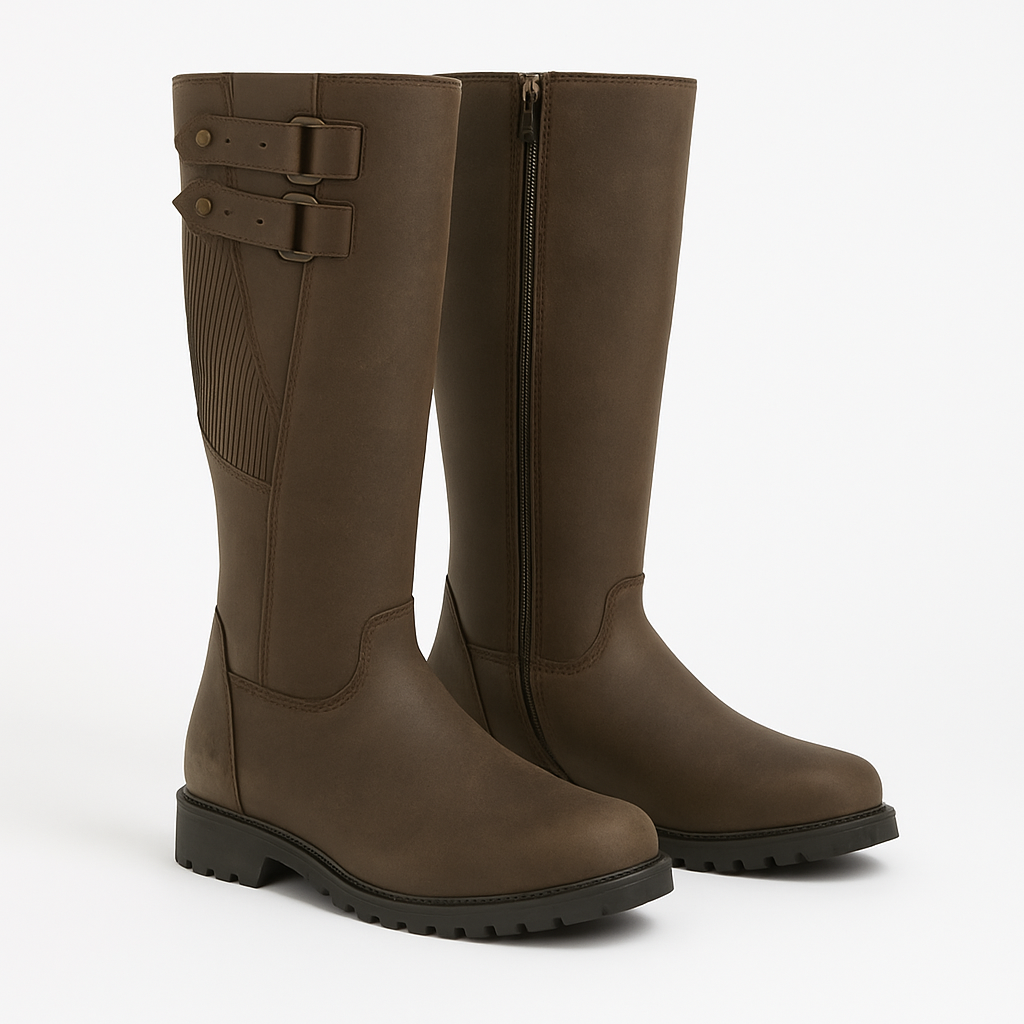 Woodland BLAKE Mens Waxy Leather Country Boots Dark Brown