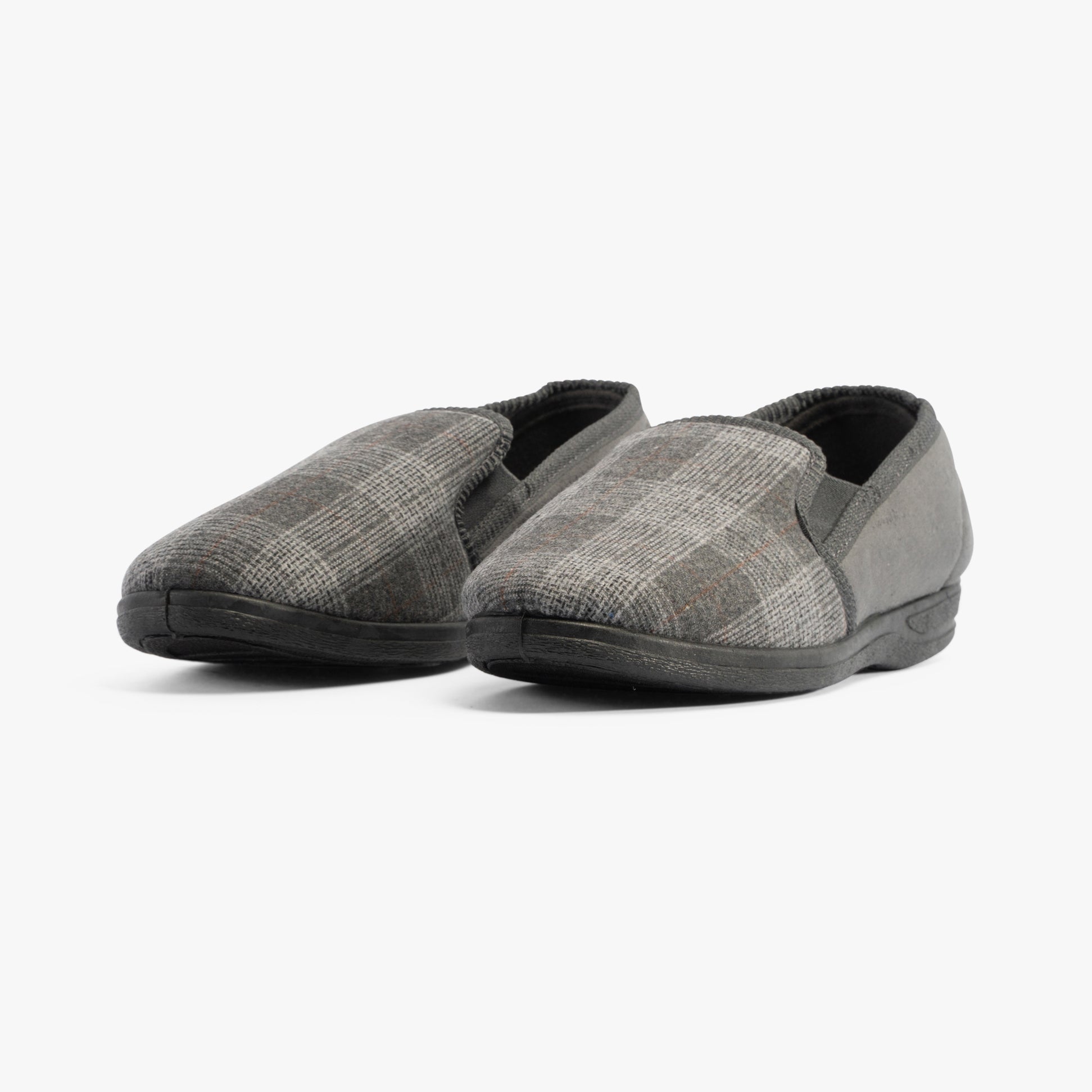 Jo & Joe GEOFF Mens Full Slippers Grey
