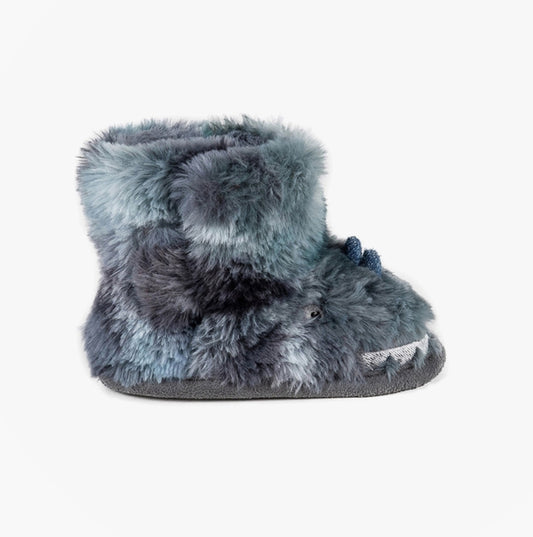 Totes Toasties NOVELTY DINOS Kids Bootie Slippers Dino