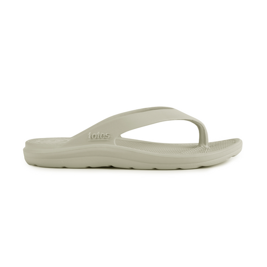 Totes Sol Bounce 0350JSTN Womens Toe Post Sandals Stone