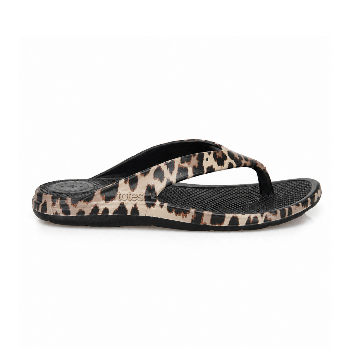 Totes Sol Bounce 0350 Womens Toe-Post Sandals Animal