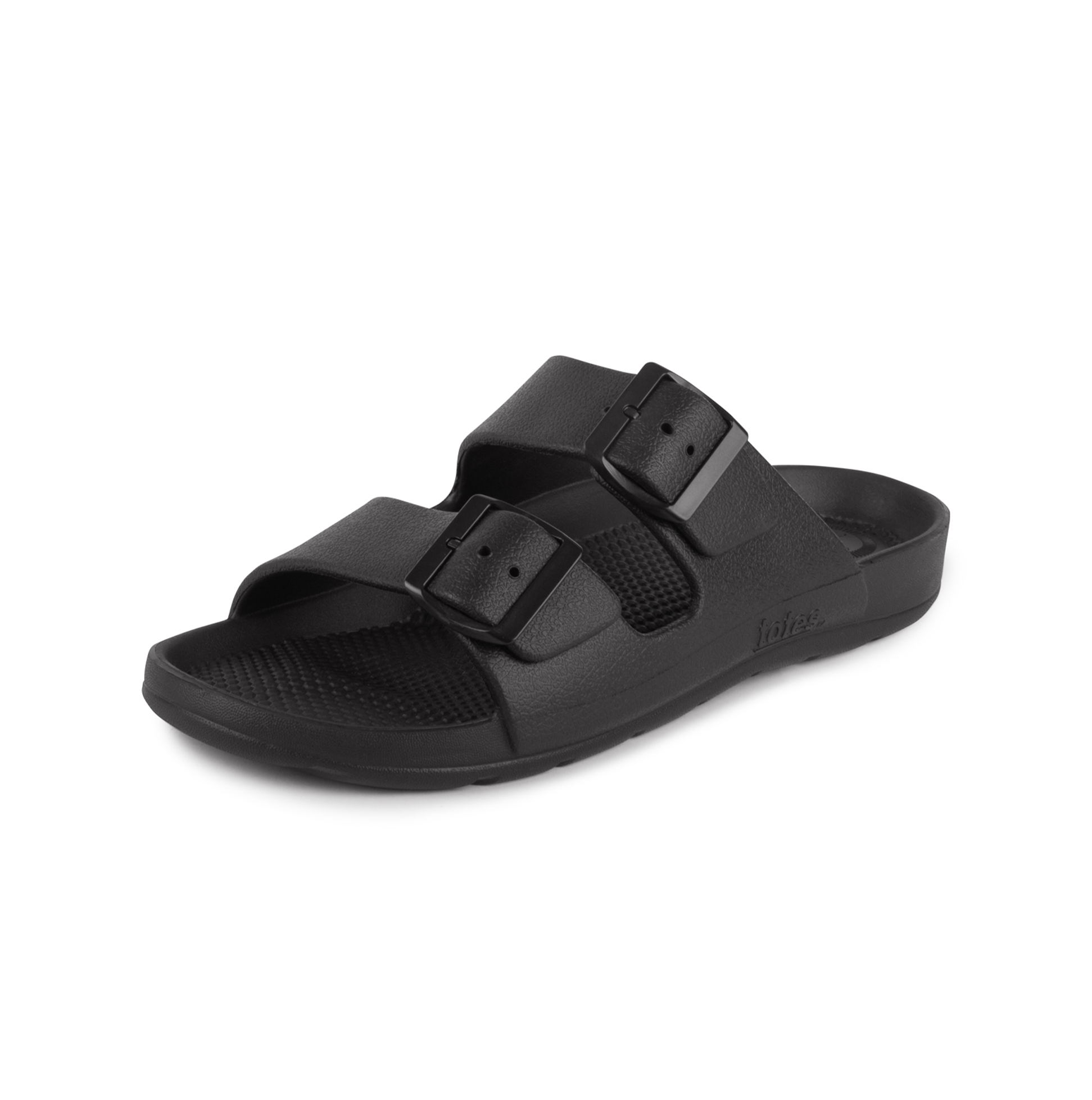 Totes Sol Bounce 0362 Mens Sliders Black