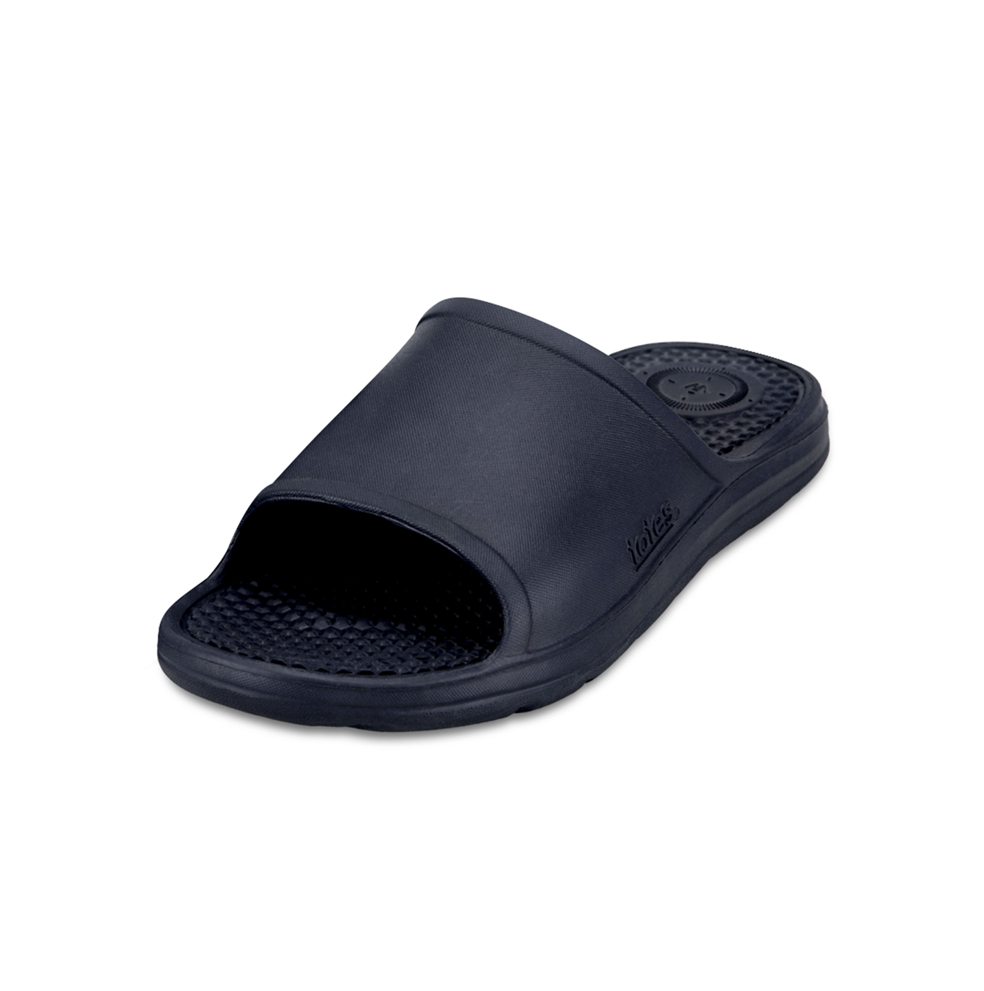 Totes Sol Bounce 0371P Mens Sliders Navy