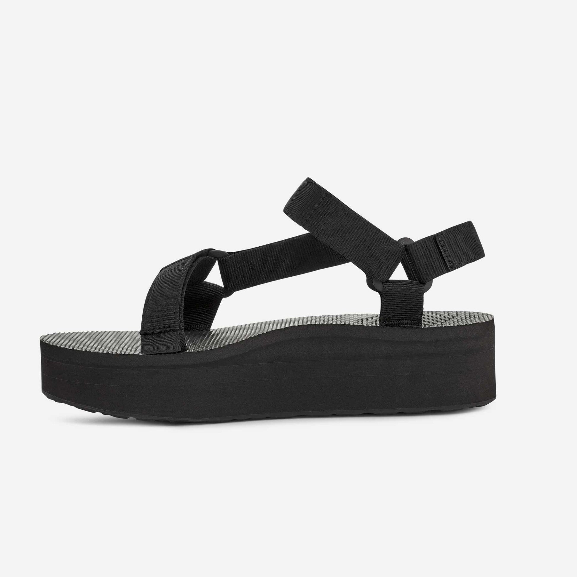 Teva FLATFORM Womens Ankle Strap Sandals Black