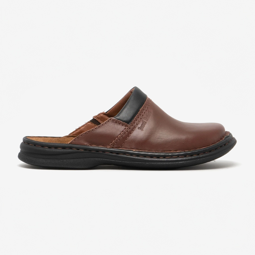 Josef Seibel MAX Mens Clogs Brandy
