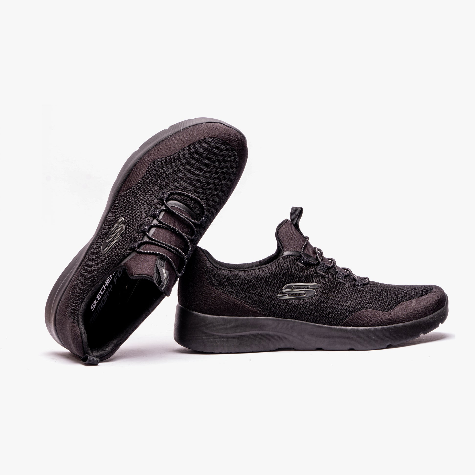 Skechers DYNAMIGHT 2.0-REAL SMOOTH Womens Trainers Black