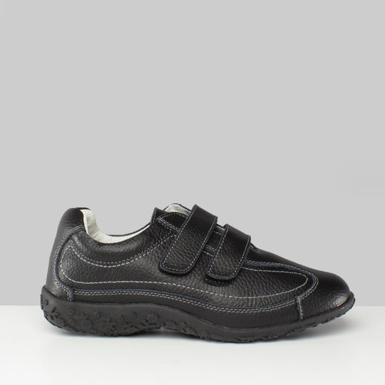 Boulevard SABRINA Womens Extra Wide EEE Fit Velcro Shoes Black