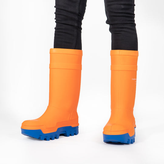 Dunlop PUROFORT THERMO+ Unisex Waterproof Insulated Safety Wellingtons Orange