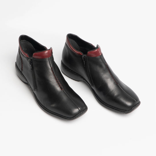 Rieker L3882 Womens Ankle Boots Black