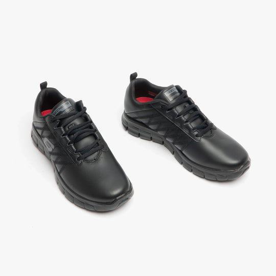 Skechers Work 76576EC Sure Track - Erath SR Womens Slip Resistant Work Trainers Black