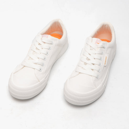 Rocket Dog CHEERY Womens Canvas Trainers White