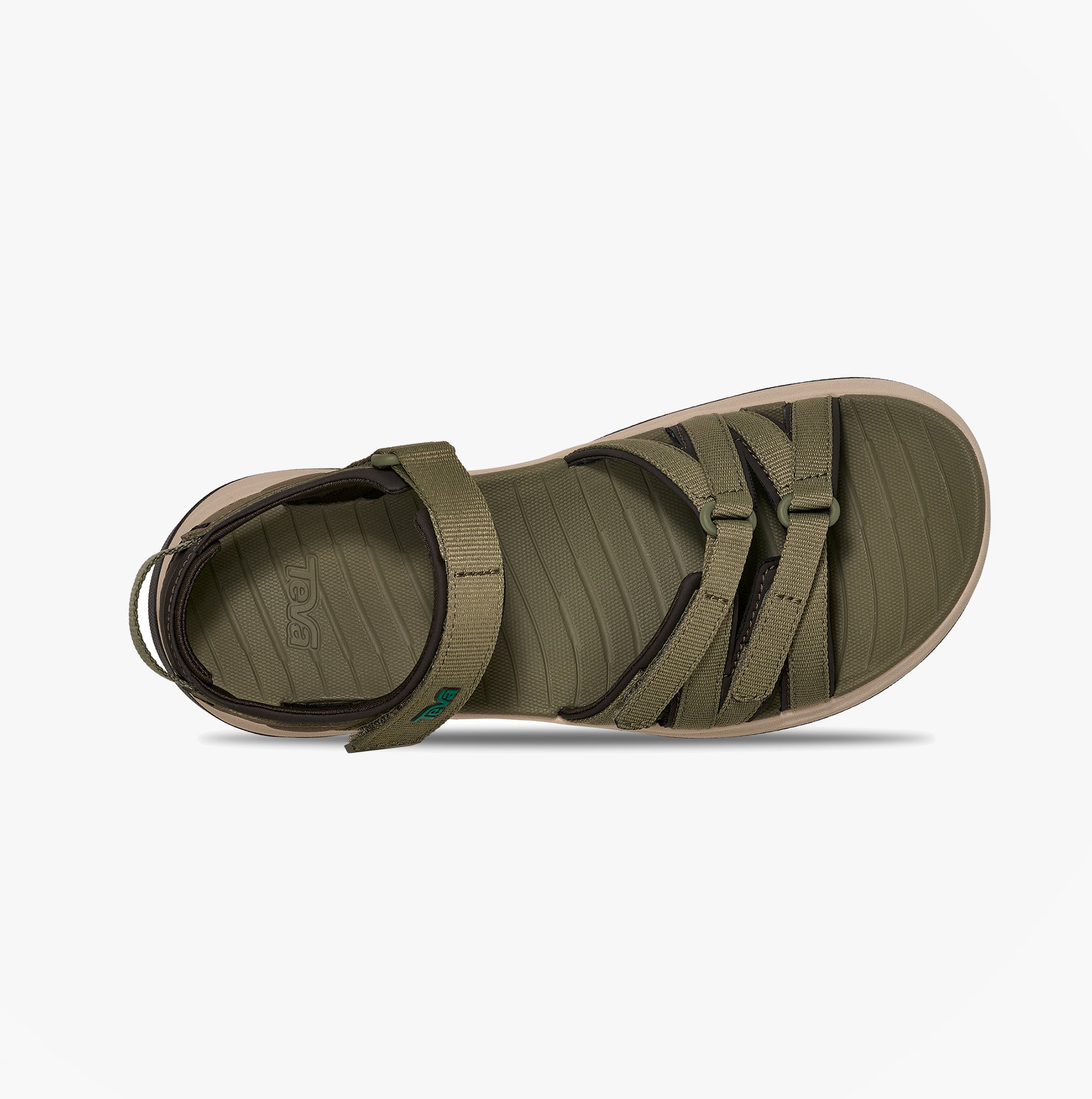 Teva TIRRA SPORT Womens Cross Strap Sandals Burnt Olive