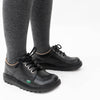 Kickers KICK Kids Leather Lace-Up School Shoes Black
