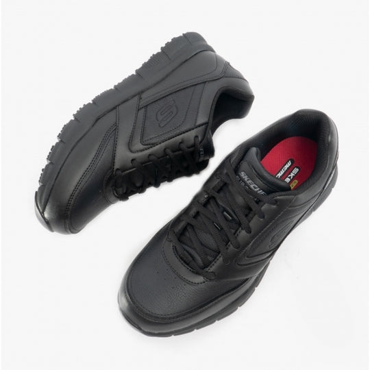 Skechers Work 77156EC Nampa SR Mens Slip Resistant Work Trainers Black