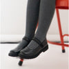 Hush Puppies TALLY Girls School Leather Shoes Black
