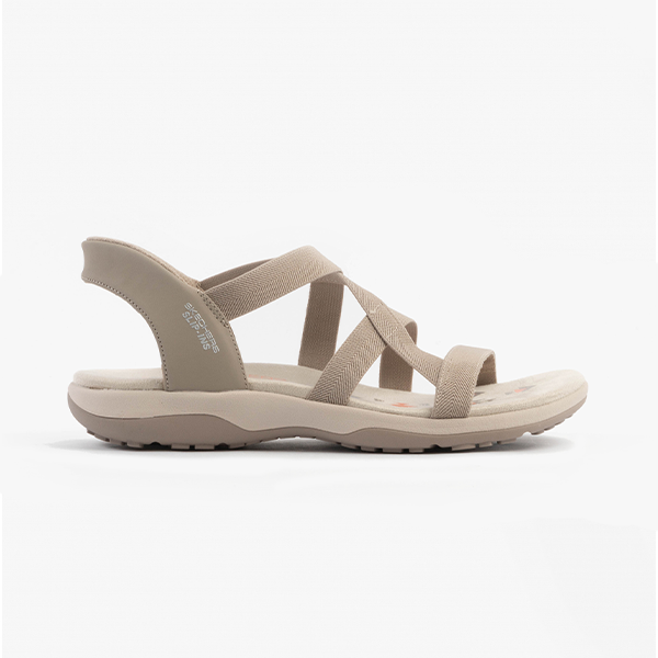 Skechers 163460/TPE REGGAE SLIM - STRETCH FLEX Womens Sandals Taupe