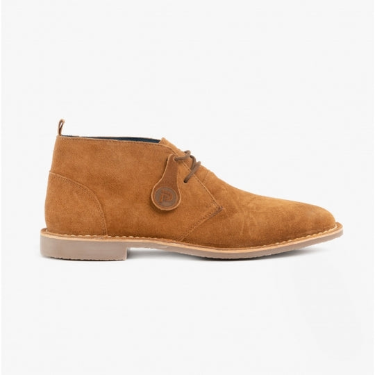 Popps VESPA Unisex Desert Boots Cognac