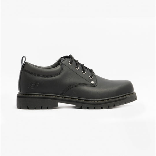 Skechers 24580-40659 TOM CATS Mens Leather Derby Shoes Black