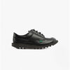 Kickers KICK Kids Leather Lace-Up School Shoes Black