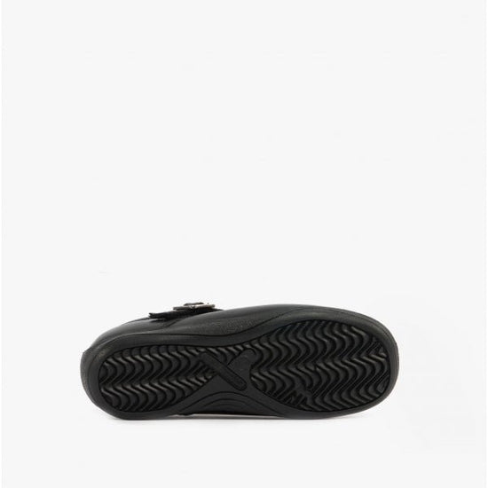 Hush Puppies ELIZA Girls Leather School Shoes Black - Shuperb