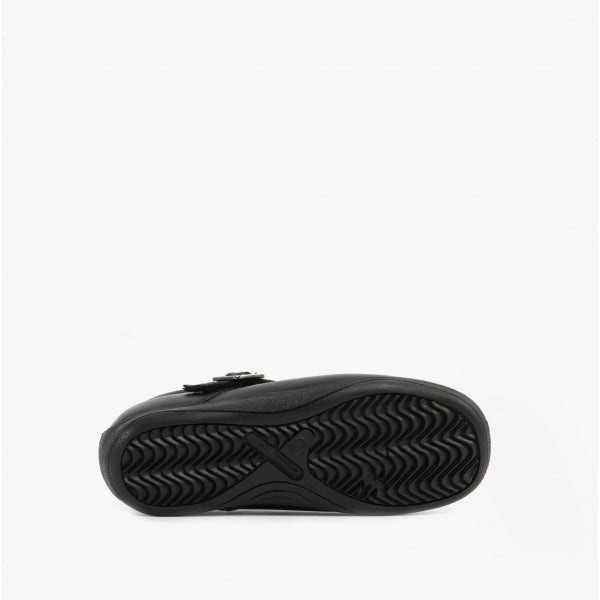Hush Puppies ELIZA Girls Leather School Shoes Black - Shuperb