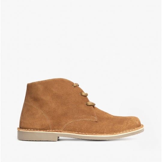 Roamers LEONARD Mens Desert Boots Sand