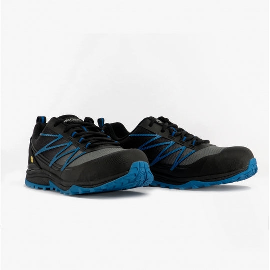 Skechers Work 200046EC Puxal Mens Composite Toe ESD Safety Trainers Black/Blue